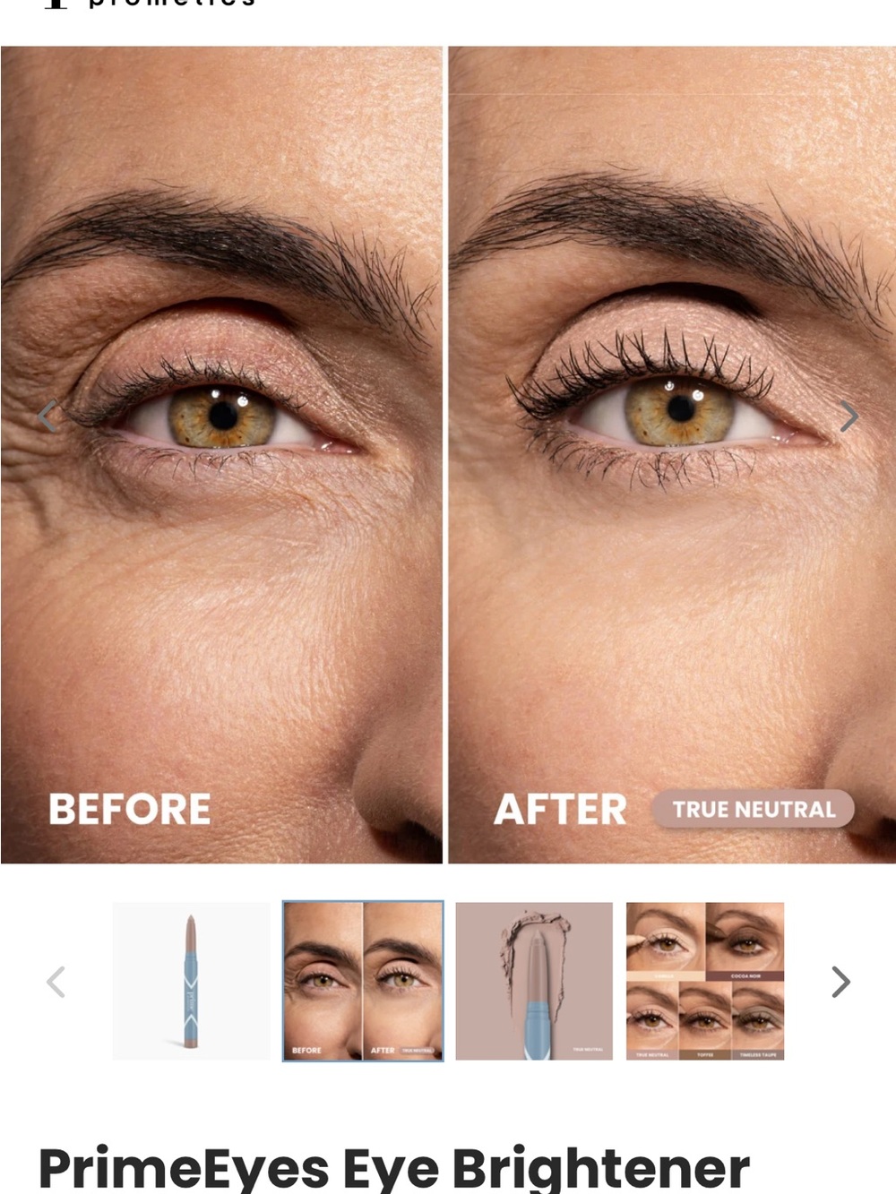 PrimeEyes Eyeshadow Stick in True Neutral
